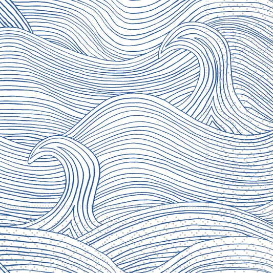 Paper Cocktail Napkins Pack of 20 Wind Waves