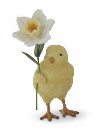 4.5 Inch Resin Chick w/Flower III
