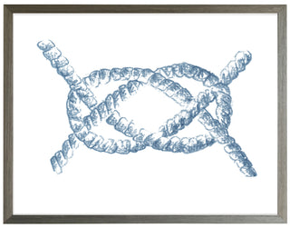 Navy Blue Sketched Knot E
