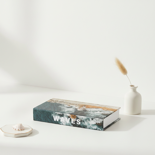 MDF & Canvas Book Storage Box   Medium
