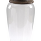 GLASS JARS W/WOOD BASE AND LIDS - Medium