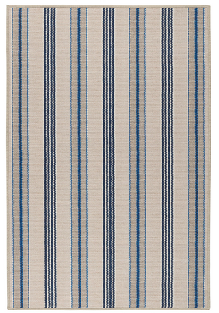 Nimes Ticking Neutral Machine Washable Rug
