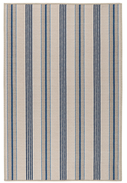 Nimes Ticking Neutral Machine Washable Rug