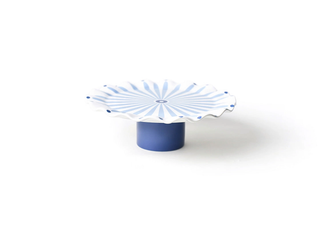 Iris Blue Burst Small Ruffle Cake Stand
