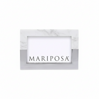 Cutting Edge White and Silver 4" x 6" Frame
