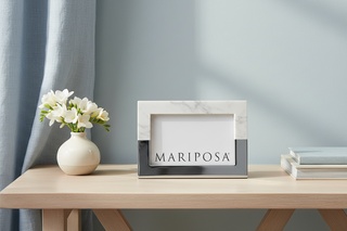 Cutting Edge White and Silver 4" x 6" Frame
