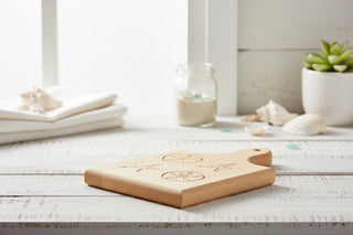 Cutting Board – Aqua Shells
