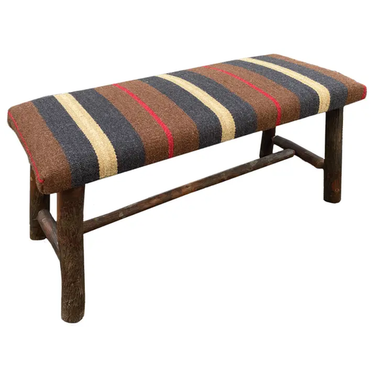 Deep Woods 32" x 15" x 17" Hickory Bench - Online Only
