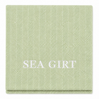 *CUSTOM* Edgartown Throw   Ivy   White Thread
