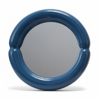 Ceramic Framed Mirror   Blue

