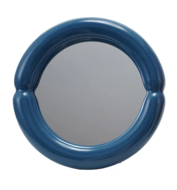 Ceramic Framed Mirror - Blue