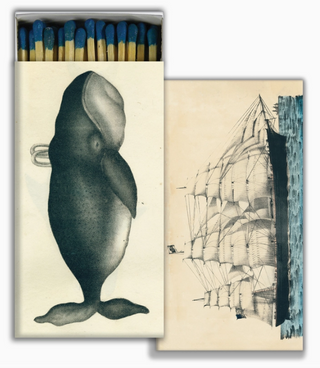 Matches   Whale & Clipper Ship   Blue
