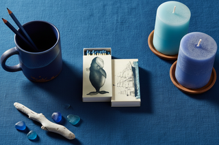 Matches   Whale & Clipper Ship   Blue
