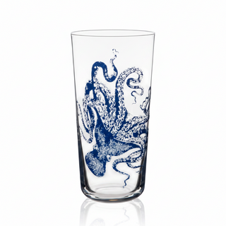 Lucy Blues Tall Drinking Glass
