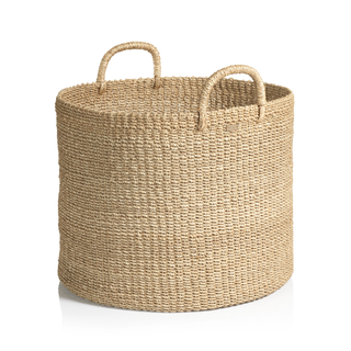 Camille Round Abaca Basket
