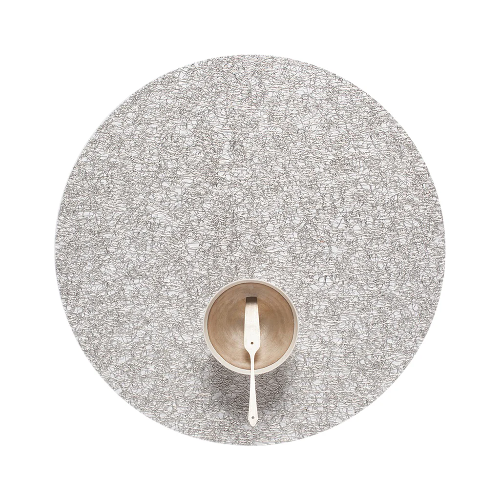 Metallic Lace Tablemat - Round - 15.5" - Online Only