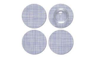 Set of 4   Mini Basketweave Coasters
