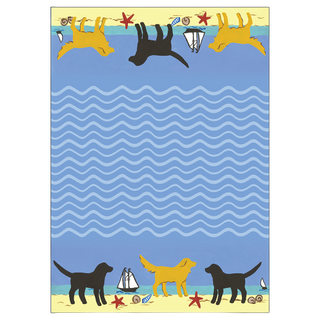 Beach Dogs Kitchen Towel
