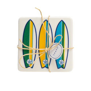 Surfboard 4 Piece Coaster Set

