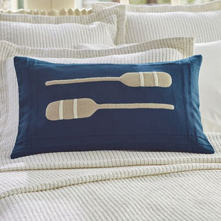Indigo Paddles Lumbar Pillow
