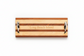 Long Beach Island Serving Board with Whale Handles
