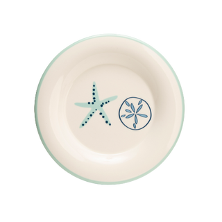 Aqua Shells Round Plate
