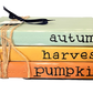 Autumn, Harvest, Pumpkins Book Stack