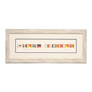 24" x 10"   Stone Harbor Signal Flag Frame
