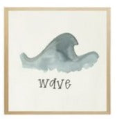 Nautical Alphabet W Wave Print