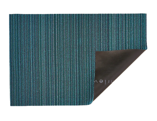 Turquoise Skinny Stripe 18x24 Floormat