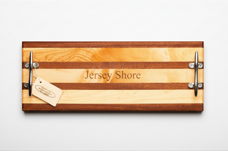 Jersey Shore Serving Board with Nautical Cleet Handles
