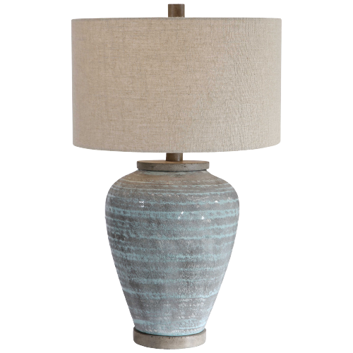 Brown and Blue Table Lamp