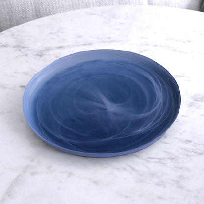 Blue and White Swirl Platter