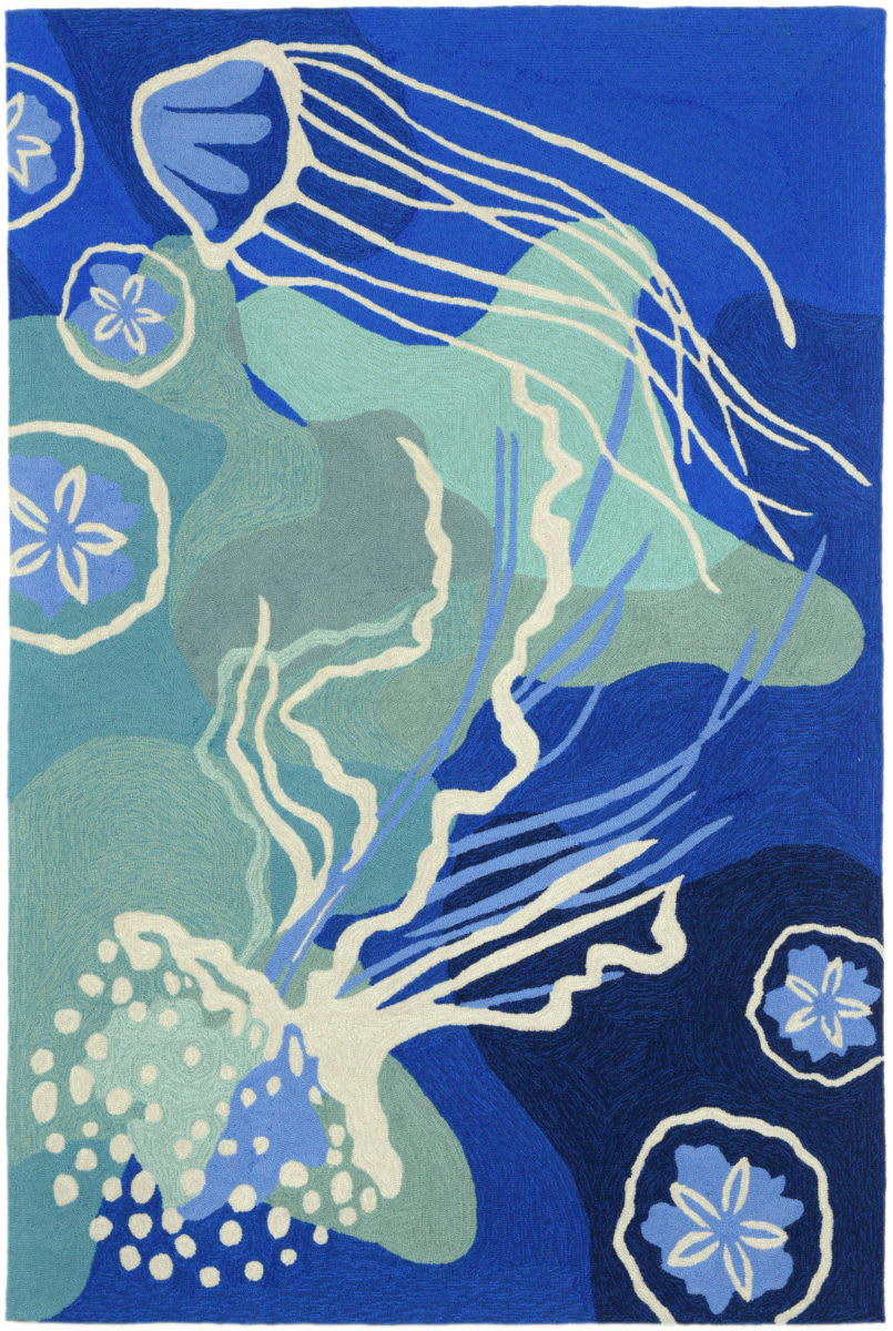 Ocean Jelly Fish Rug 24x36