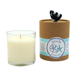 Ocean Air 9oz Soy Candle   Aqua Shells
