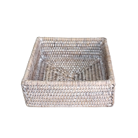 Rattan Cocktail Napkin Boxes