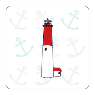 4 Piece Coaster Set   Lighthouse Collection
