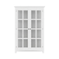 White Aries Glass Door Bookcase