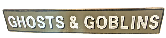 Ghosts and Goblins Reclaimed Wood Sign