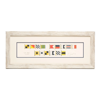 24" x 10"   Long Beach Island Signal Flag Frame
