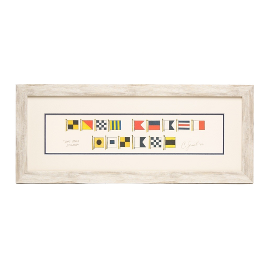 Long Beach Island Signal Flag Frame