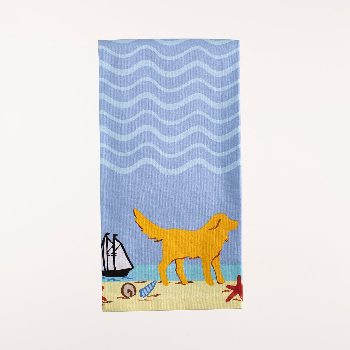 Beach Dogs Kitchen Towel