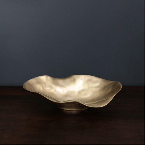 Oval Gold Bowl