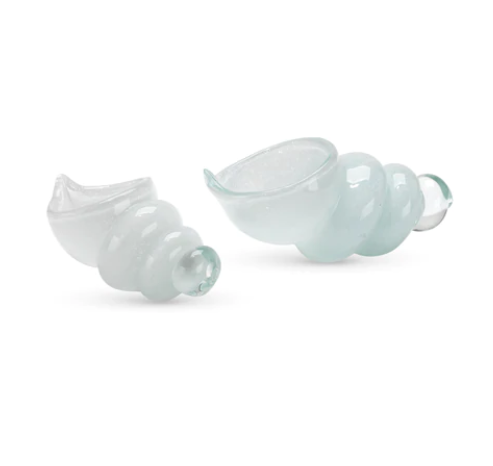 Ariel Shells, White (Set of 2)