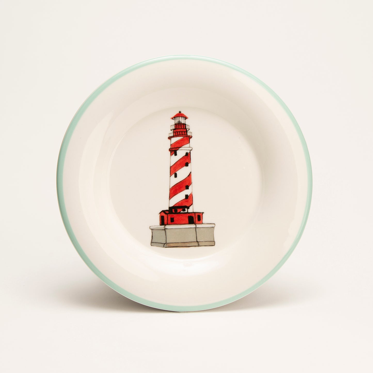 Lighthouse Michigan Round Plate