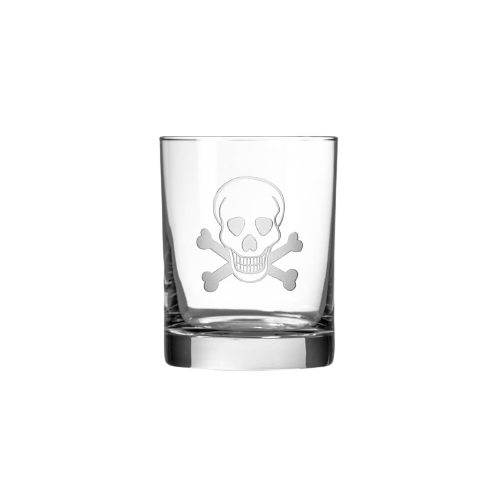 Skull and Crossbones Double Old Fashion