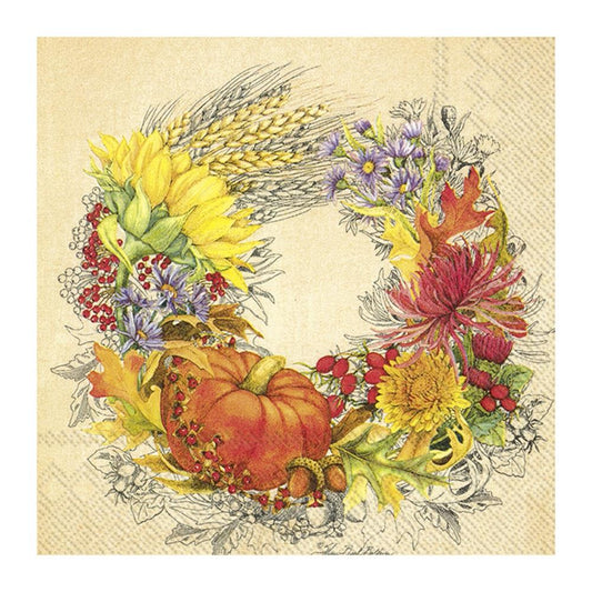 Beautiful Harvest Lunch Napkins