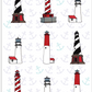 Lighthouses Kitchen Towel