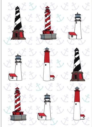 Lighthouses Kitchen Towel

