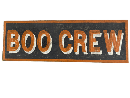 Boo Crew Reclaimed Wood Sign